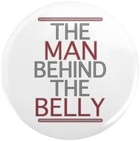 CafePress الرجل خلف البطن 2.25 زر 2.25 زر دائري بظهر خلفي in Kuwait