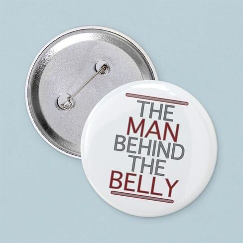 CafePress الرجل خلف البطن 2.25 زر 2.25 زر دائري بظهر خلفي in Kuwait