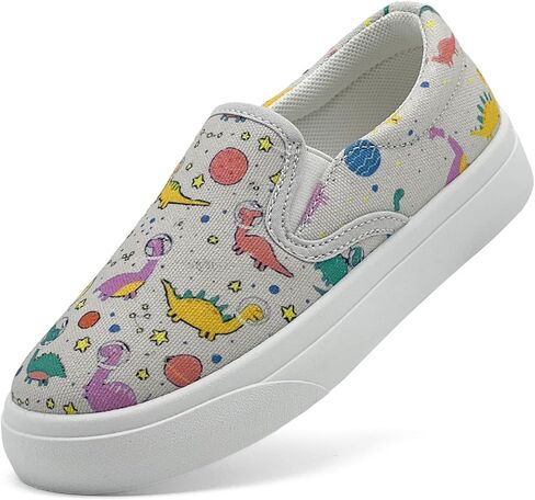 أحذية للأطفال الصغار للفتيات والأولاد سهلة الارتداء من القماش، خفيفة الوزن ومسامية، أحذية مشي كاجوال للأطفال برسوم كرتونية منخفضة in Kuwait