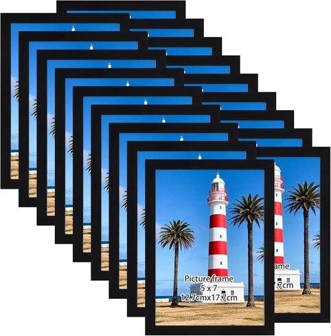 مجموعة إطارات صور Giftgarden مقاس 4 × 6 مكونة من 18 قطعة، خفيفة الوزن مقاس 4 × 6 إطارات لتعليق الصور على الحائط وعرض الطاولة، ذهبي in Kuwait