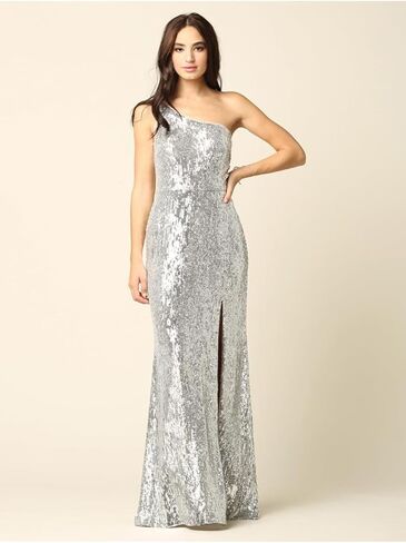 Women's Eva USA 3376 Long One Shoulder Formal Fitted Bodycon Prom 2026 Dress Rose Pink Gold XS in Saudi Arabia