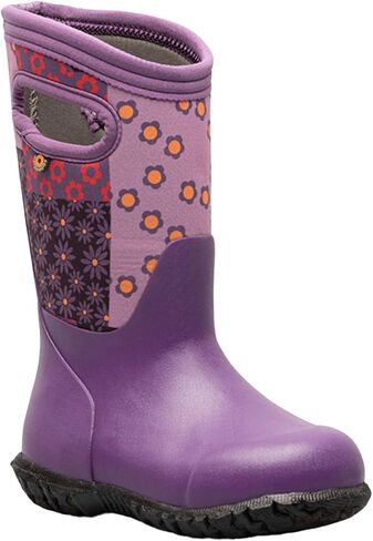 BOGS York Patchwork Floral Kids' Waterproof Boots, Purple Multi, 5 M in Saudi Arabia