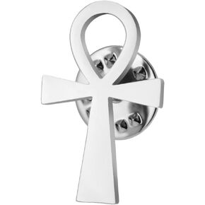 Dreamtimes Ancient Egyptian Coptic Ankh Cross Brooch Pin Stainless Steel Spiritual Symbol Jewelry in Saudi Arabia