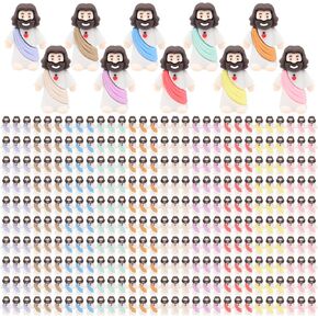 100 PCS Brown Little يسوع شخصيات مصغرة تماثيل يسوع في Bluk Tiny يسوع شخصية صغيرة يسوع للاختباء والسعي ، تفضل الحزب الديني ، مدرسة الأحد ، هدية المعمودية ، حشوات بيض عيد الفصح in Kuwait