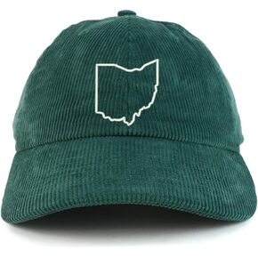 Trendy Apparel Shop Ohio State Outline Cotton Corduroy Unstructured Baseball Cap in Saudi Arabia