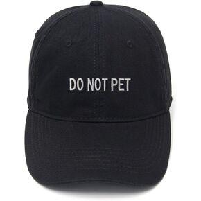 Do Not Pet Embroidered Mens Baseball Cap Cotton Washed Baseball Hat in Saudi Arabia