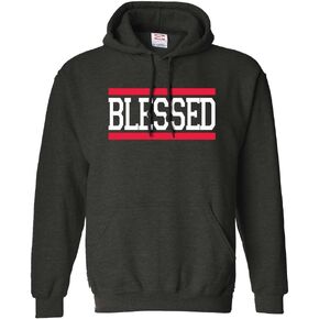 Gs-eagle Men's Printed Blessed Graphic Hoodie in Saudi Arabia