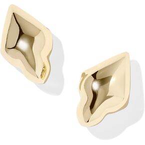 Kendra Scott Womens Adeline Metal Stud Earrings Gold One Size, in Saudi Arabia