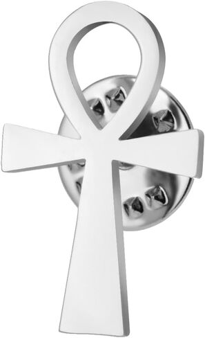 Dreamtimes Ancient Egyptian Coptic Ankh Cross Brooch Pin Stainless Steel Spiritual Symbol Jewelry in Saudi Arabia