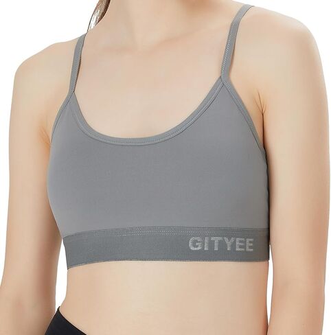 Women's Padded Wireless Adjustable Thin Straps Y-Back Workout Yoga Sports Bra in Saudi Arabia