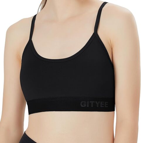 Women's Padded Wireless Adjustable Thin Straps Y-Back Workout Yoga Sports Bra in Saudi Arabia