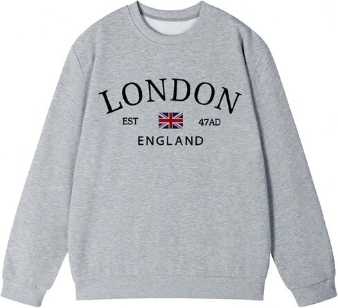 SOLY HUX Women's Crewneck Sweatshirt Letter Graphic Long Sleeve Tops Fall Preppy Clothes in Saudi Arabia