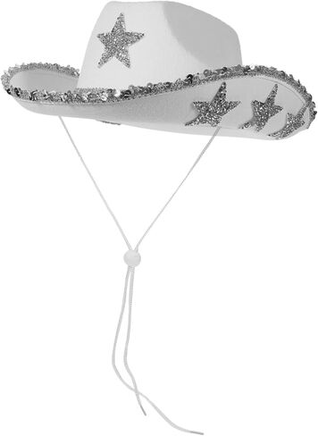 FELTECHELECTR Cowgirl Hat for Women Star Western Cap for Parties Festivals and for Bachelorette Events and Themed Celebrations in Kuwait