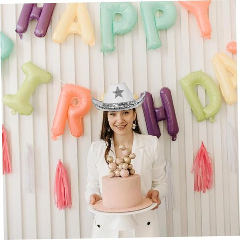 FELTECHELECTR Cowgirl Hat for Women Star Western Cap for Parties Festivals and for Bachelorette Events and Themed Celebrations in Kuwait