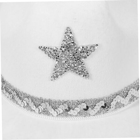 FELTECHELECTR Cowgirl Hat for Women Star Western Cap for Parties Festivals and for Bachelorette Events and Themed Celebrations in Kuwait