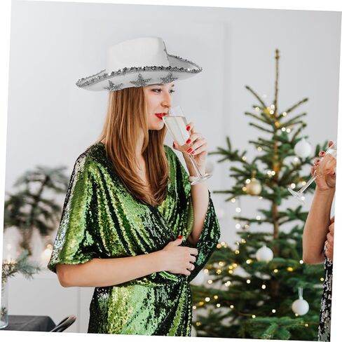 FELTECHELECTR Cowgirl Hat for Women Star Western Cap for Parties Festivals and for Bachelorette Events and Themed Celebrations in Kuwait