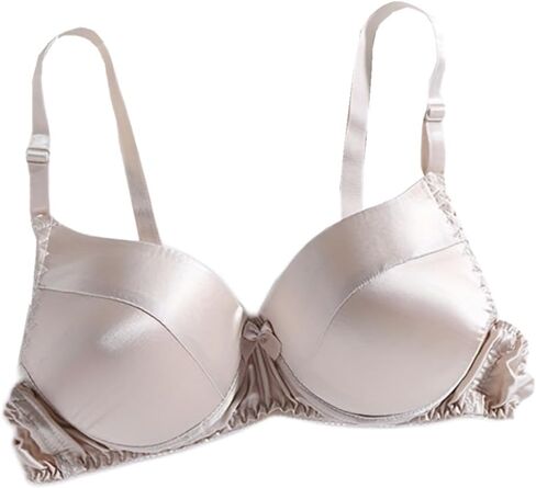 حمالة صدر حريرية ناعمة بدون سلك مثلث حمالة صدر رفيعة من الساتان وحرير التوت علوية من الحرير على الوجهين in Kuwait