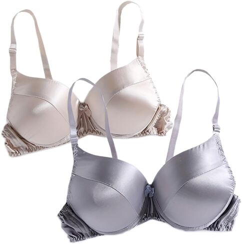 حمالة صدر حريرية ناعمة بدون سلك مثلث حمالة صدر رفيعة من الساتان وحرير التوت علوية من الحرير على الوجهين in Kuwait