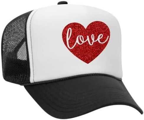 Love Heart - Glitter Trucker Hat in Saudi Arabia