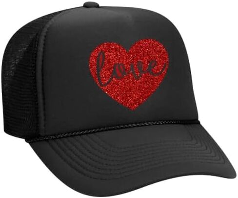 Love Heart - Glitter Trucker Hat in Saudi Arabia