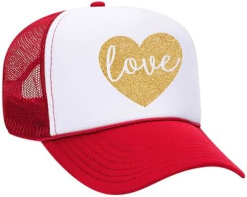 Love Heart - Glitter Trucker Hat in Saudi Arabia
