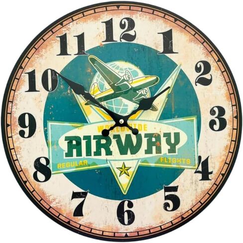 13-Inch Vintage Car Wall Clock for Him Retro Gas Station Themed Clock for Living Room, Cafe, Office & Man Cave Decor – Perfect Christmas Decor in Saudi Arabia