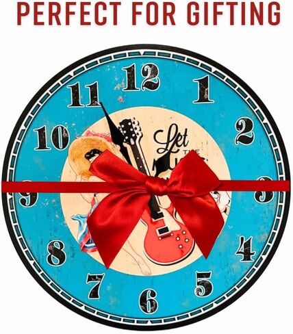 13-Inch Vintage Car Wall Clock for Him Retro Gas Station Themed Clock for Living Room, Cafe, Office & Man Cave Decor – Perfect Christmas Decor in Saudi Arabia