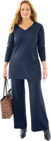 Women's Plus Size Cashmiracle V-Neck Sweater in Saudi Arabia