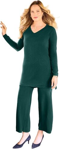 Women's Plus Size Cashmiracle V-Neck Sweater in Saudi Arabia