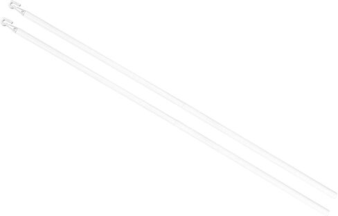 استبدال العصا الأعمى uxcell مع الخطاف ، 1pcs 24 "عصا الميل البلاستيكية الطويلة مع خطاف ، عصا قضيب الأعمى العمودي للنافذة الافتتاحية العصا العمياء (أبيض) in Saudi Arabia