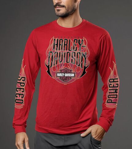 Harley-Davidson Military, Exclusive H-D Licensed Overseas Tour Long Sleeve T-Shirt, Hot Ride, Aviano Air Base in Saudi Arabia