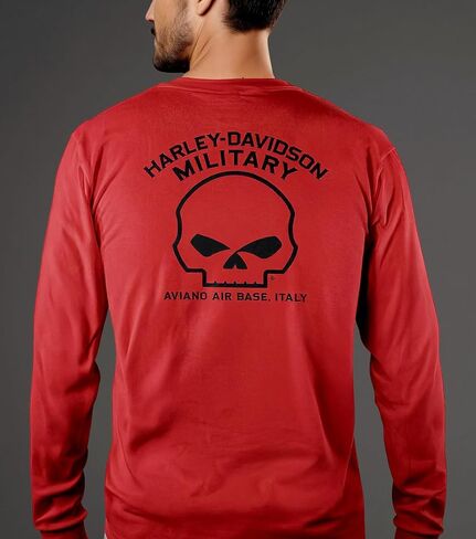 Harley-Davidson Military, Exclusive H-D Licensed Overseas Tour Long Sleeve T-Shirt, Hot Ride, Aviano Air Base in Saudi Arabia