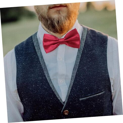 PACKOVE بدلة رسمية للرجال ربطة القوس فيونكة سهرة Cravat مجموعة الزفاف Cummerbund حامل مربع الجيب in Kuwait
