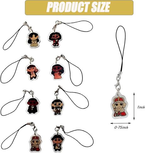 8 قطع من سلاسل المفاتيح هاميلتون من كواليتي لايف، سلع موسيقية للمعجبين، هدية هاميلتون لمحبي الموسيقى in Kuwait