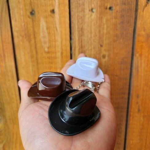 2pcs Cowboy Hat Texas Style Bottle Opener Keychain, available in three colors to create your personalized style. (White) in Saudi Arabia