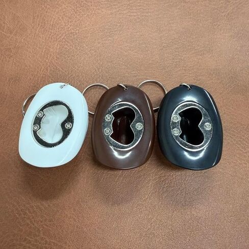 2pcs Cowboy Hat Texas Style Bottle Opener Keychain, available in three colors to create your personalized style. (White) in Saudi Arabia