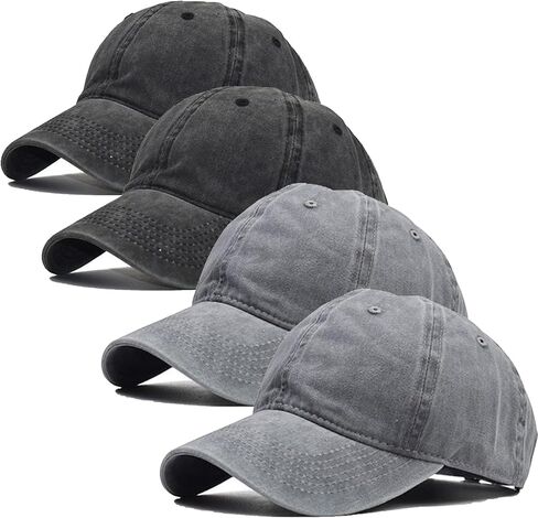 Men's and Women's Vintage Washed Baseball Cap-Two-Piece Set in Saudi Arabia