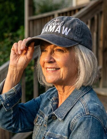 InnoBeta Mamaw Gifts, Gifts for Mamaw, Blessed Adjustable Embroidered Baseball Cap on Mother's Day, Christmas, Birthday in Saudi Arabia