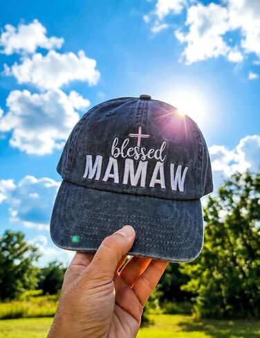 InnoBeta Mamaw Gifts, Gifts for Mamaw, Blessed Adjustable Embroidered Baseball Cap on Mother's Day, Christmas, Birthday in Saudi Arabia