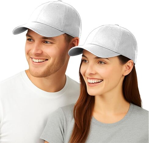 MERNEST Baseball Cap for Men & Women - Unstructured Adjustable Classic Low Profile Plain Cap - 100% Cotton Dad Hat Trucker in Saudi Arabia
