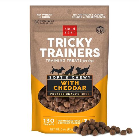 Cloud Star Tricky Trainers مقرمش ، Treat Dolor Calorie Treats ، المصنوع في الولايات المتحدة الأمريكية ، Wheat & Corn Free (حزمة من 4) in Kuwait