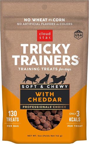 Cloud Star Tricky Trainers مقرمش ، Treat Dolor Calorie Treats ، المصنوع في الولايات المتحدة الأمريكية ، Wheat & Corn Free (حزمة من 4) in Kuwait