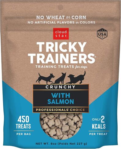 Cloud Star Tricky Trainers مقرمش ، Treat Dolor Calorie Treats ، المصنوع في الولايات المتحدة الأمريكية ، Wheat & Corn Free (حزمة من 4) in Kuwait