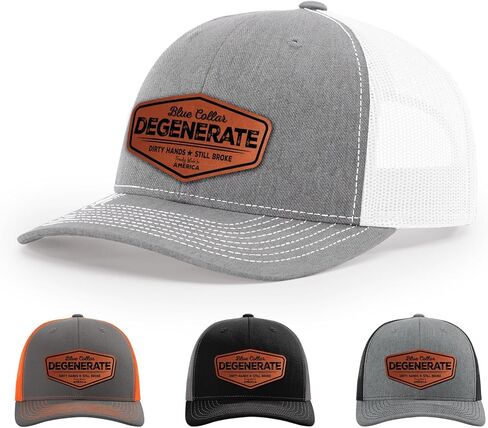 Blue Collar Degenerate Hat, Dirty Hands Still Broke Hat, Proudly America Hat in Saudi Arabia
