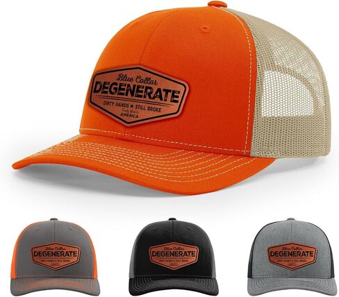 Blue Collar Degenerate Hat, Dirty Hands Still Broke Hat, Proudly America Hat in Saudi Arabia