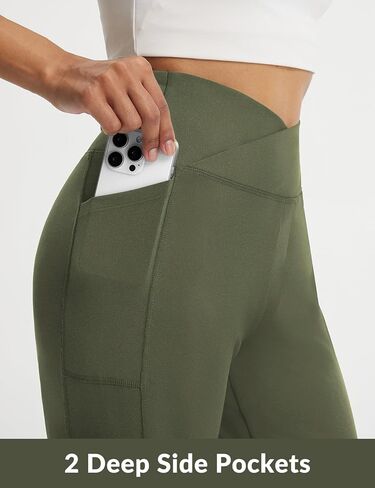 شورت برمودا نسائي طويل من BALEAF بجيوب بطول 9 بوصات فوق الركبة وخصر عالٍ ومطاط للمشي رياضي أنيق كاجوال in Kuwait