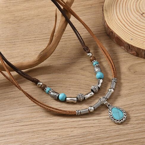 JAVARNV Boho Necklaces for Women Western Necklaces Country Concert Cowgirl Accessories Nashville Outfit for Women Choker Necklace Western Dress Jewelry Country Cowgirl Accessories Gifts in Saudi Arabia