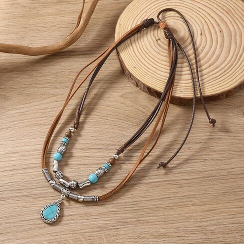 JAVARNV Boho Necklaces for Women Western Necklaces Country Concert Cowgirl Accessories Nashville Outfit for Women Choker Necklace Western Dress Jewelry Country Cowgirl Accessories Gifts in Saudi Arabia