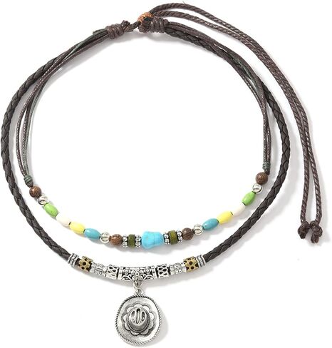 JAVARNV Boho Necklaces for Women Western Necklaces Country Concert Cowgirl Accessories Nashville Outfit for Women Choker Necklace Western Dress Jewelry Country Cowgirl Accessories Gifts in Saudi Arabia