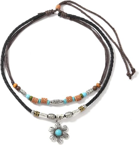 JAVARNV Boho Necklaces for Women Western Necklaces Country Concert Cowgirl Accessories Nashville Outfit for Women Choker Necklace Western Dress Jewelry Country Cowgirl Accessories Gifts in Saudi Arabia